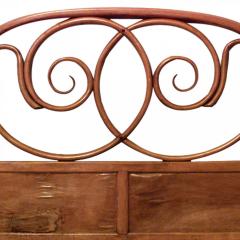 Bentwood Double Scroll Beech Twin Bed - 4658633