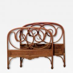 Bentwood Double Scroll Beech Twin Bed - 4717597