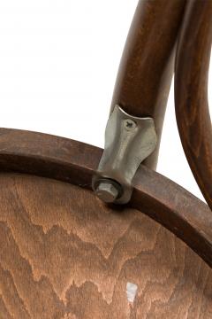 Bentwood Hairpin Scroll Caf Walnut Side Chairs - 4672936