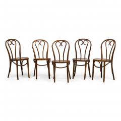 Bentwood Hairpin Scroll Caf Walnut Side Chairs - 4735089