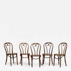 Bentwood Hairpin Scroll Caf Walnut Side Chairs - 4735241