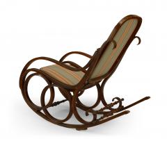 Bentwood Striped Rocking Chair - 1404619