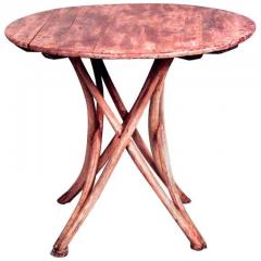 Bentwood Stripped Wooden End Table - 4169128