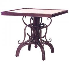 Bentwood Walnut Scroll Game Table - 2791836