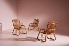 Bentwood Wicker and bamboo Garden or Living Room Set Italian Manufacture 1960s - 4097242