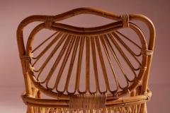 Bentwood Wicker and bamboo Garden or Living Room Set Italian Manufacture 1960s - 4097246