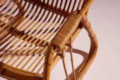 Bentwood Wicker and bamboo Garden or Living Room Set Italian Manufacture 1960s - 4097249
