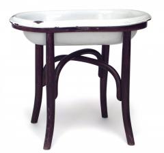 Bentwood and Enamel Bidet - 4407644