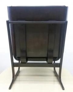 Bentwood and Leather Danish Sleigh Lounge Chair Hans Juergens - 3175622