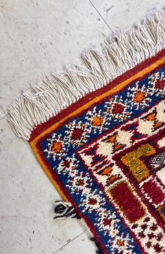 Berber Rug Handwoven in Morocco with Abstract Design - 3575451