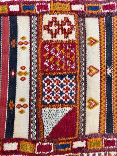 Berber Rug Handwoven in Morocco with Abstract Design - 3575454