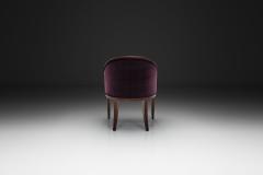 Berg re Style Chair with Purple Upholstery France 1920s - 4603834