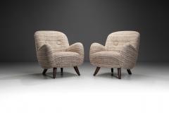 Berga M bler Pair of Upholstered Armchairs in the Manner of Berga M bler Europe 20th century - 3993661