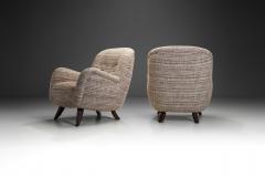 Berga M bler Pair of Upholstered Armchairs in the Manner of Berga M bler Europe 20th century - 3993663