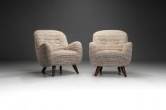Berga M bler Pair of Upholstered Armchairs in the Manner of Berga M bler Europe 20th century - 3993664
