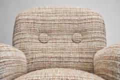 Berga M bler Pair of Upholstered Armchairs in the Manner of Berga M bler Europe 20th century - 3993668