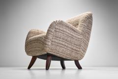 Berga M bler Pair of Upholstered Armchairs in the Manner of Berga M bler Europe 20th century - 3993670