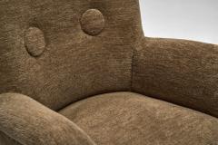 Berga M bler Pair of Upholstered Berga M bler Armchairs Sweden 1940s - 4148862