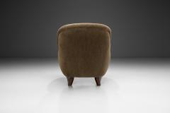 Berga M bler Upholstered Scandinavian Oak Armchair by Berga M bler Sweden 1940s - 4228805