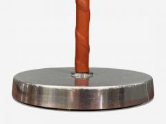 Bergboms Table Lamps Leather Nickel Plated Sweden 1960s - 4493602