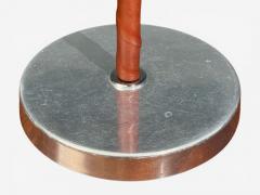 Bergboms Table Lamps Leather Nickel Plated Sweden 1960s - 4493603