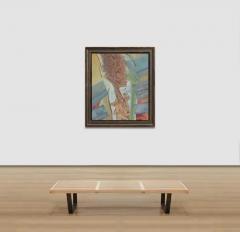 Bernard Aptekar The Speeding City Stretches Into Flesh Figurative Painting with Pastel Colors - 3816860