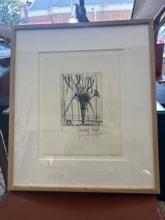 Bernard Buffet Bernard Buffet Etching Still Life With Flowers in Vase - 4145807