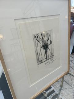 Bernard Buffet Bernard Buffet Etching Still Life With Flowers in Vase - 4145814