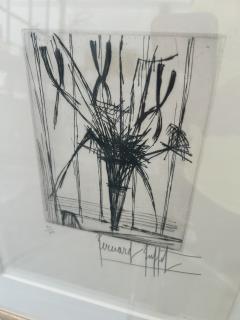 Bernard Buffet Bernard Buffet Etching Still Life With Flowers in Vase - 4145816
