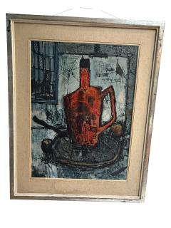Bernard Buffet MID CENTURY ABSTRACT STILL LIFE IN THE MANNER OF BERNARD BUFFET - 4647945