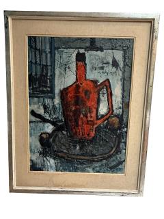 Bernard Buffet MID CENTURY ABSTRACT STILL LIFE IN THE MANNER OF BERNARD BUFFET - 4647946