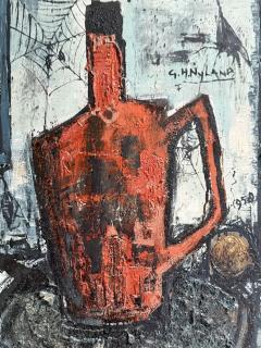 Bernard Buffet MID CENTURY ABSTRACT STILL LIFE IN THE MANNER OF BERNARD BUFFET - 4647952