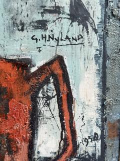 Bernard Buffet MID CENTURY ABSTRACT STILL LIFE IN THE MANNER OF BERNARD BUFFET - 4647953