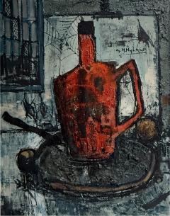 Bernard Buffet MID CENTURY ABSTRACT STILL LIFE IN THE MANNER OF BERNARD BUFFET - 4648618