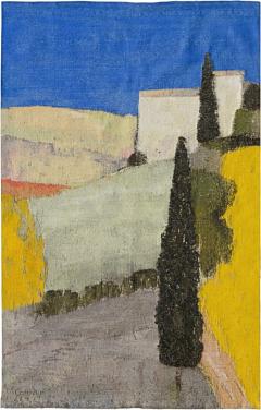 Bernard Cathelin Paysage de Toscane French Modern Tapestry - 4222006