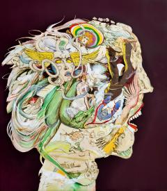 Bernard D Andrea Sci Fi Mind Bending Alien Head with Scary Bulging Eyeball Giuseppe Arcimboldo - 4331900
