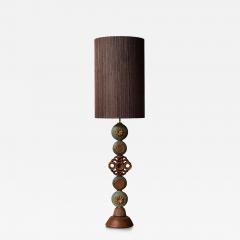 Bernard Rooke Monumental Brutalist Ceramic Table Lamp by Bernard Rooke England 1970s - 4713796
