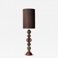 Bernard Rooke Monumental Brutalist Ceramic Table Lamp by Bernard Rooke England 1970s - 4753819