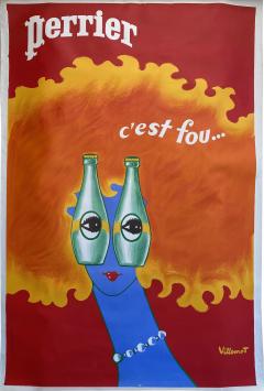 Bernard Villemot Perrier Poster by Bernard Villemot - 1365617