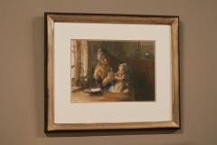 Bernardus Johannes Blommers Bernardus Johannes Bernard Blommers Woman with Child Watercolor 19th Century - 4396288