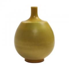 Berndt Friberg Berndt Friberg for Gustavsberg Vase Stoneware Yellow Signed - 3780964