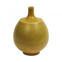 Berndt Friberg Berndt Friberg for Gustavsberg Vase Stoneware Yellow Signed - 3780967