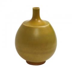 Berndt Friberg Berndt Friberg for Gustavsberg Vase Stoneware Yellow Signed - 3780968