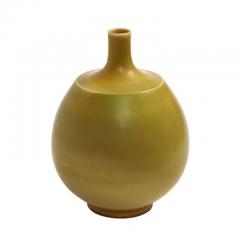 Berndt Friberg Berndt Friberg for Gustavsberg Vase Stoneware Yellow Signed - 3780969