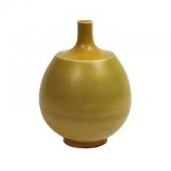 Berndt Friberg Berndt Friberg for Gustavsberg Vase Stoneware Yellow Signed - 3780970