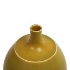 Berndt Friberg Berndt Friberg for Gustavsberg Vase Stoneware Yellow Signed - 3780973