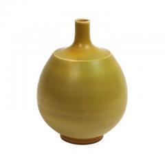 Berndt Friberg Berndt Friberg for Gustavsberg Vase Stoneware Yellow Signed - 3780974