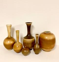 Berndt Friberg Set of 6 Vases by Berndt Friberg for Gustavsberg Sweden - 1353781