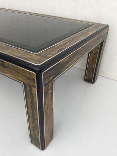 Bernhard E Rohne Acid Etched Brass Coffee Table by Bernhard Rohne for Mastercraft - 440716