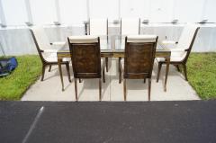 Bernhard E Rohne Acid Etched Brass Lacquer Dining Table by Bernhard Rohne for Mastercraft - 101747